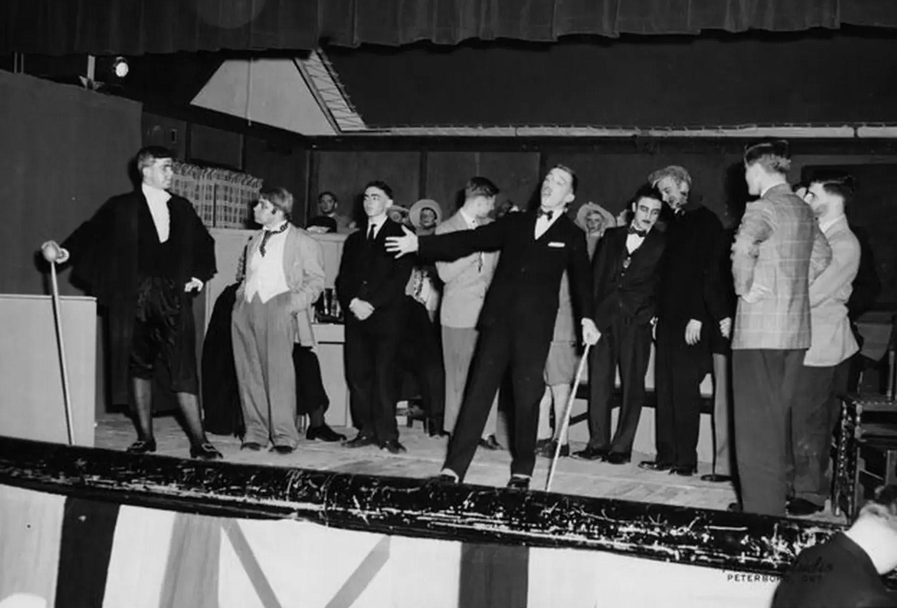 Archival photograph of Lakefield students