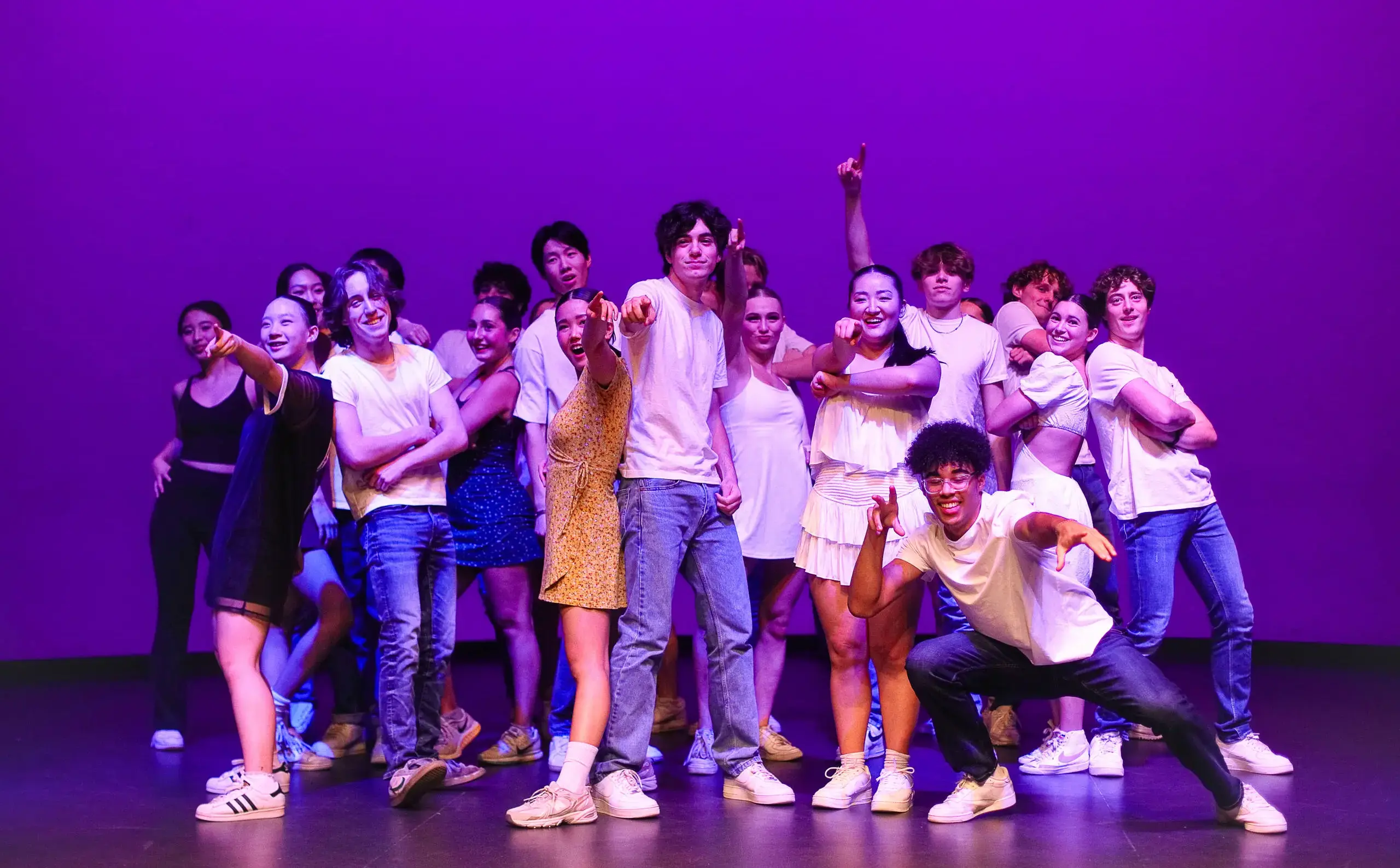 Group of dancers on stage