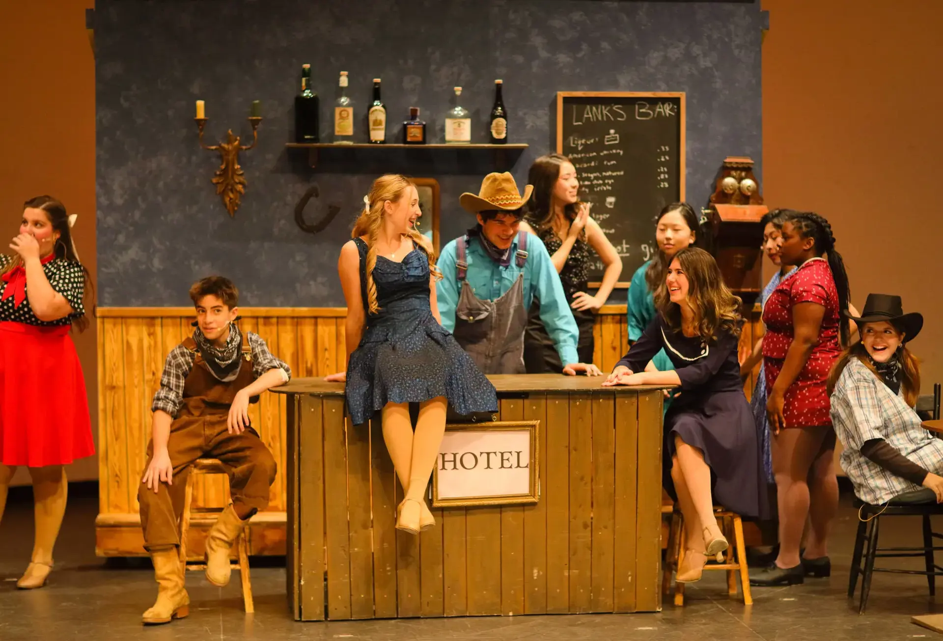 Students performing in Crazy for You