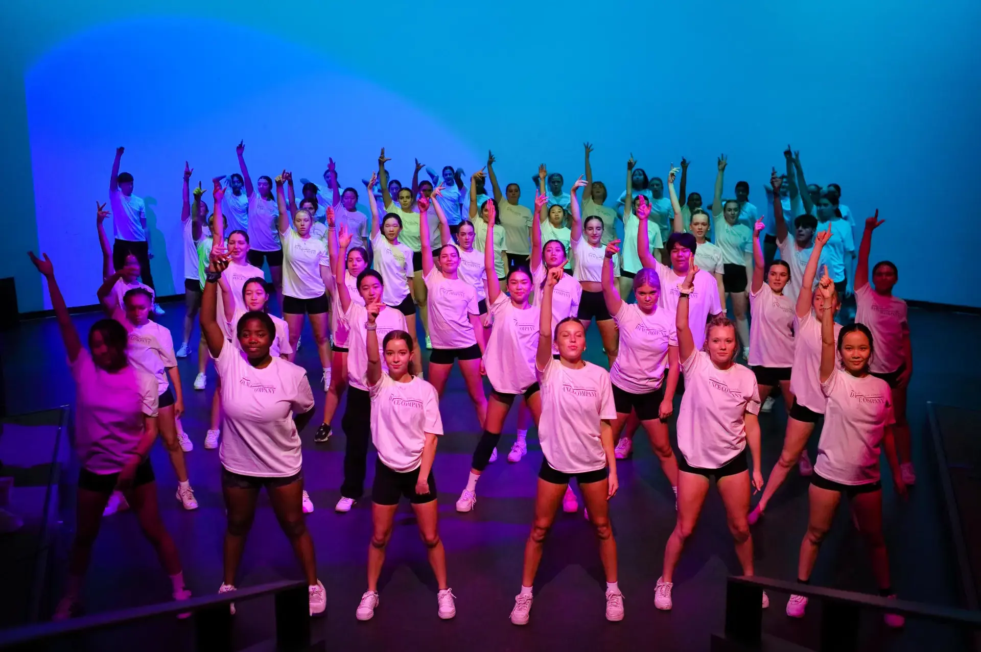 Group of dancers on stage