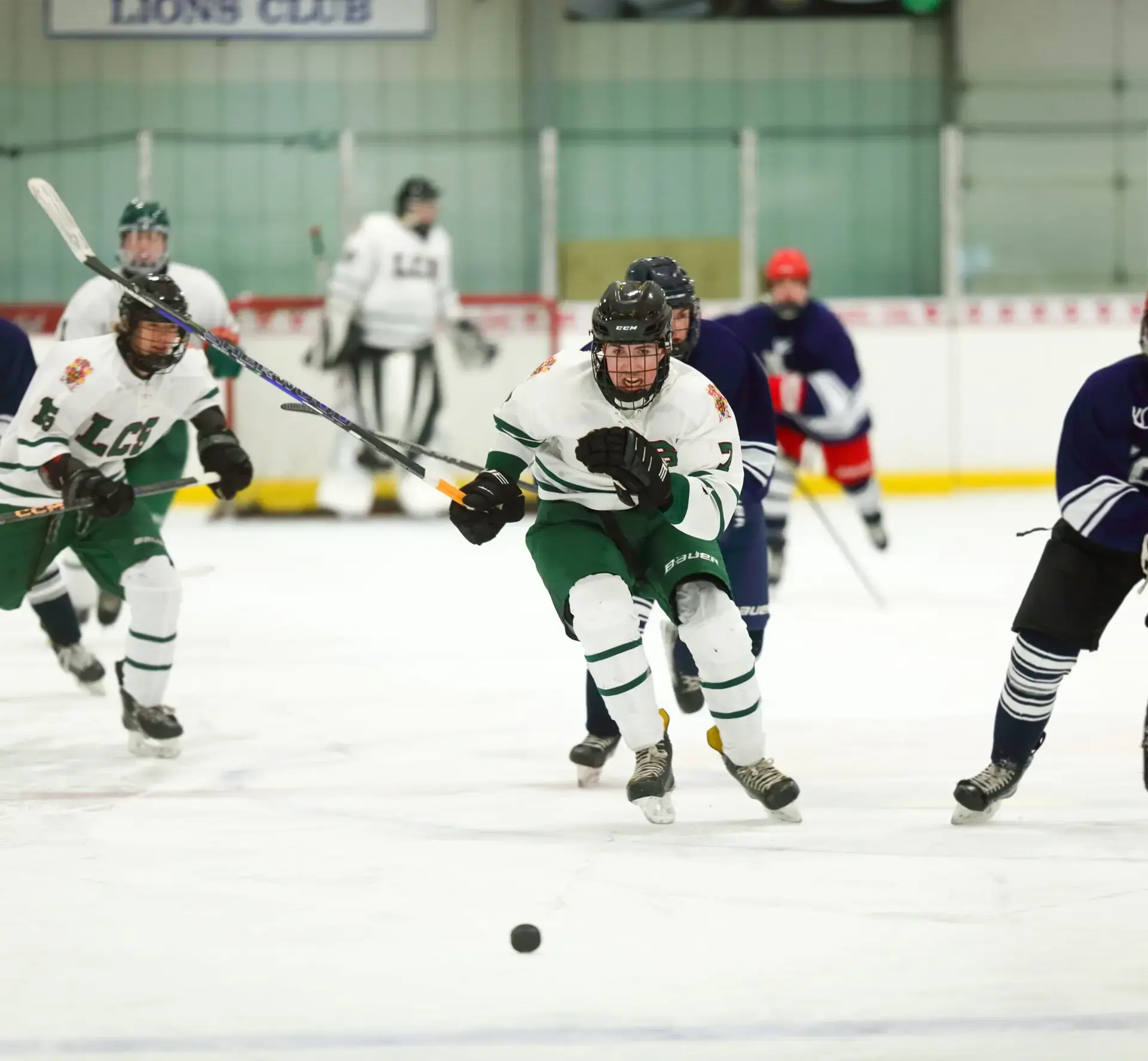 Hockey players on ice