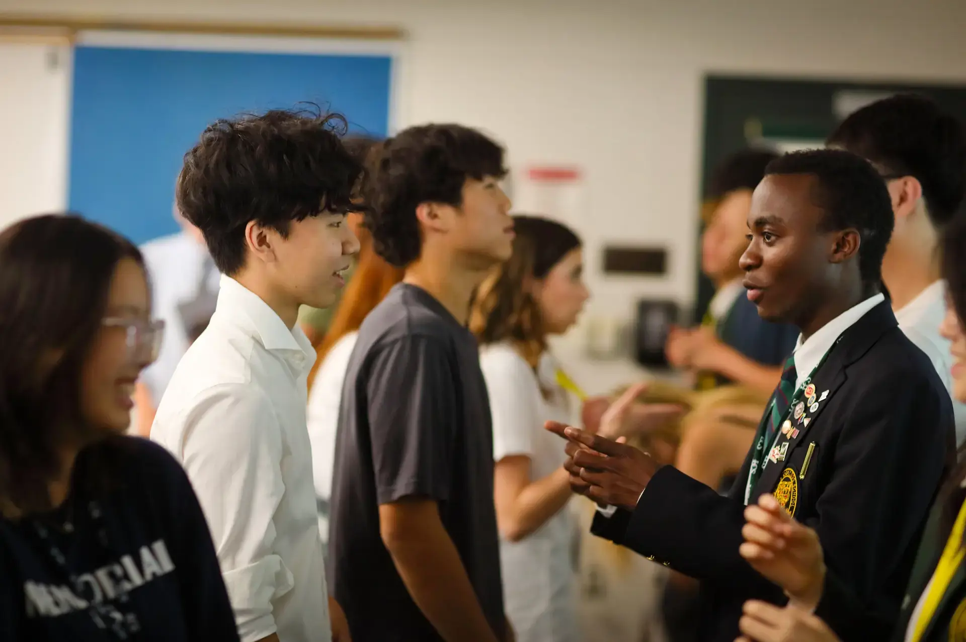 Students engaged in DEI conversations