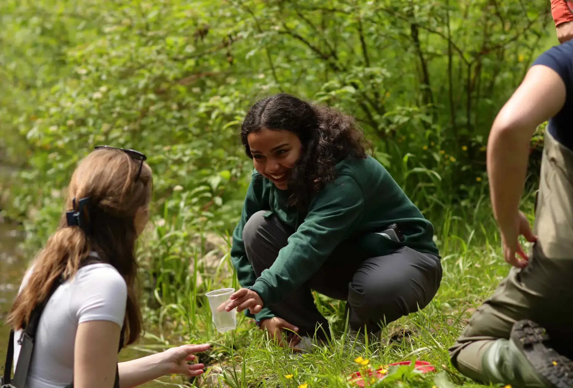 Students on outdoor science trip
