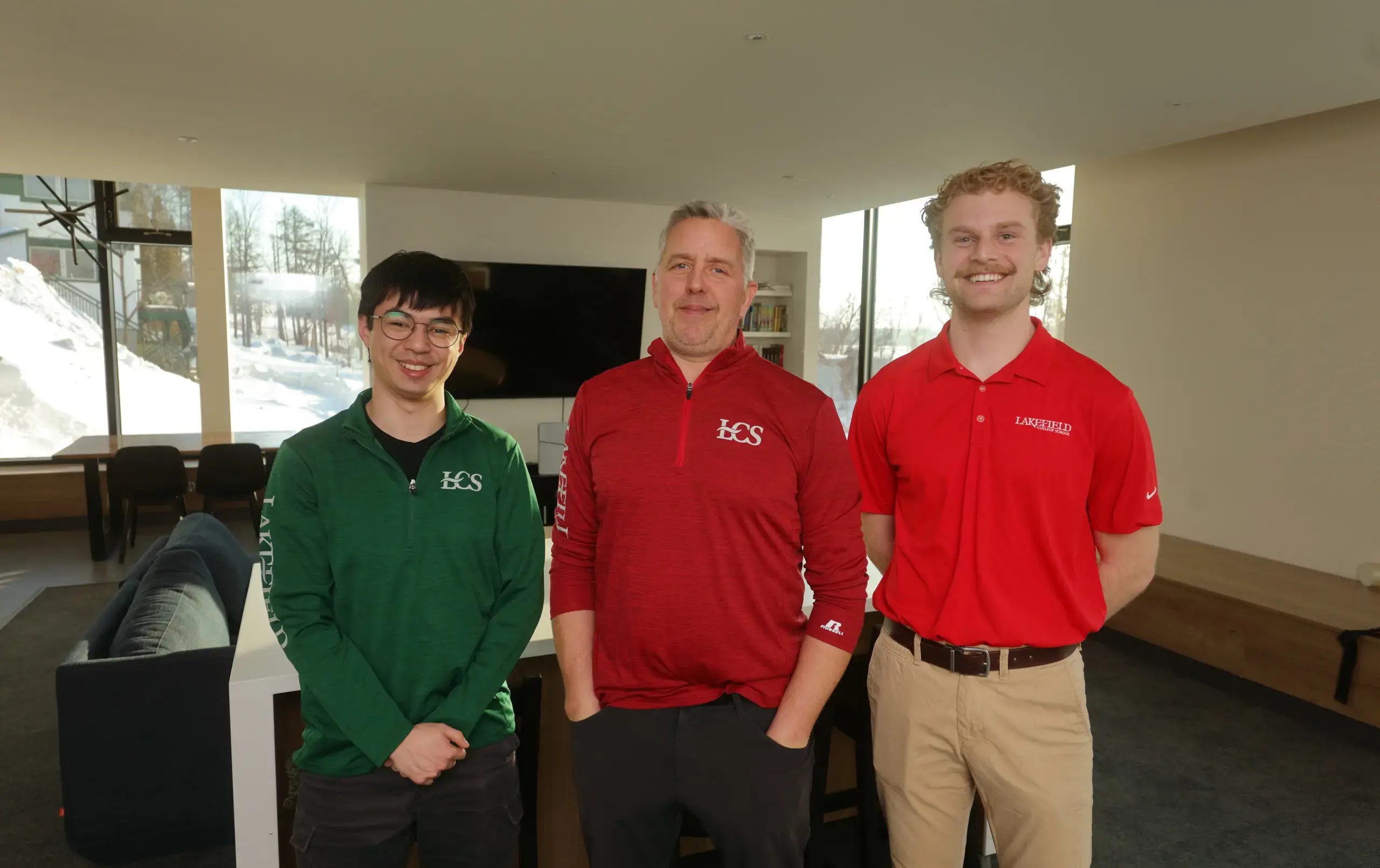 Ross House team standing in common area