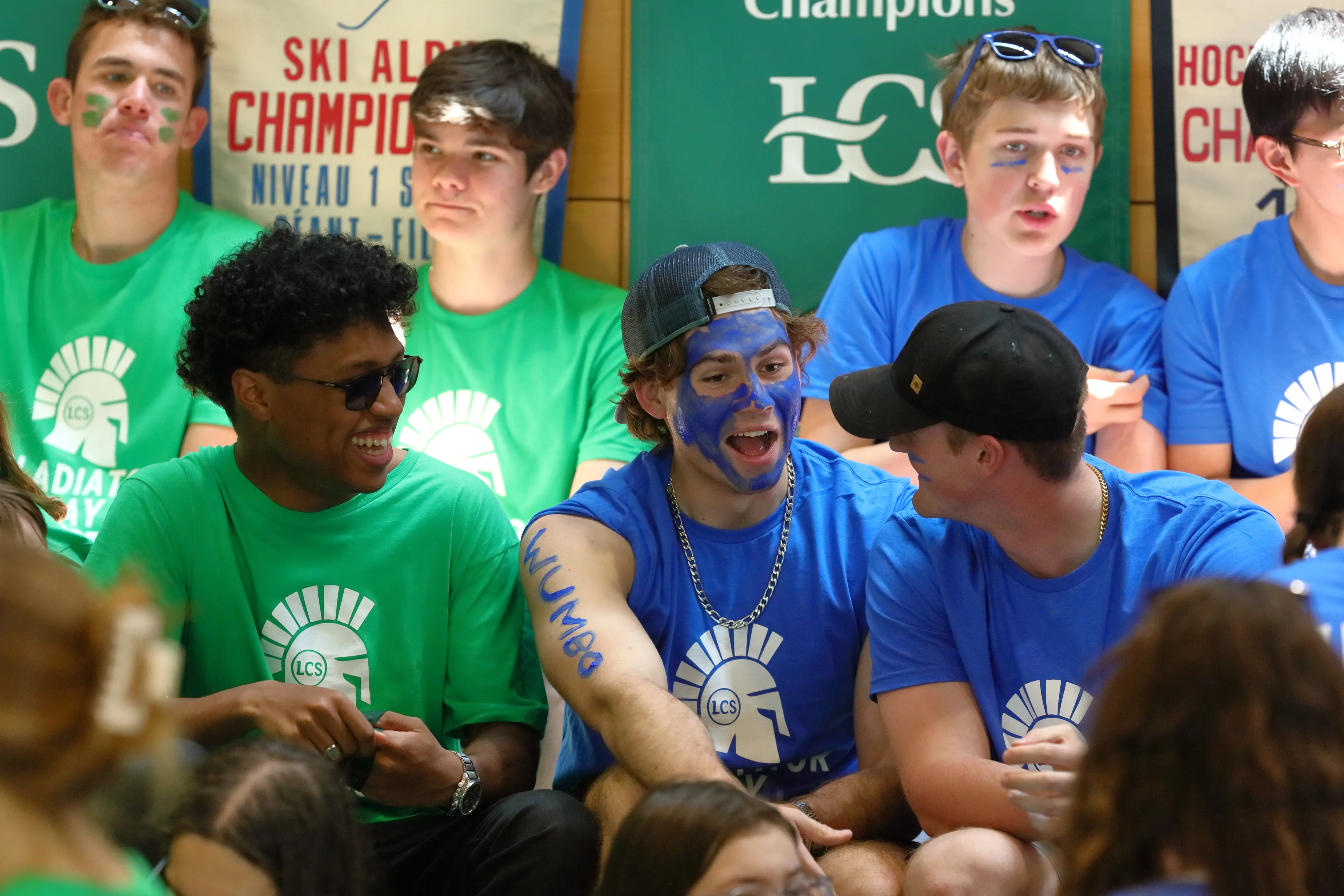 Students excited on Gladiator Day