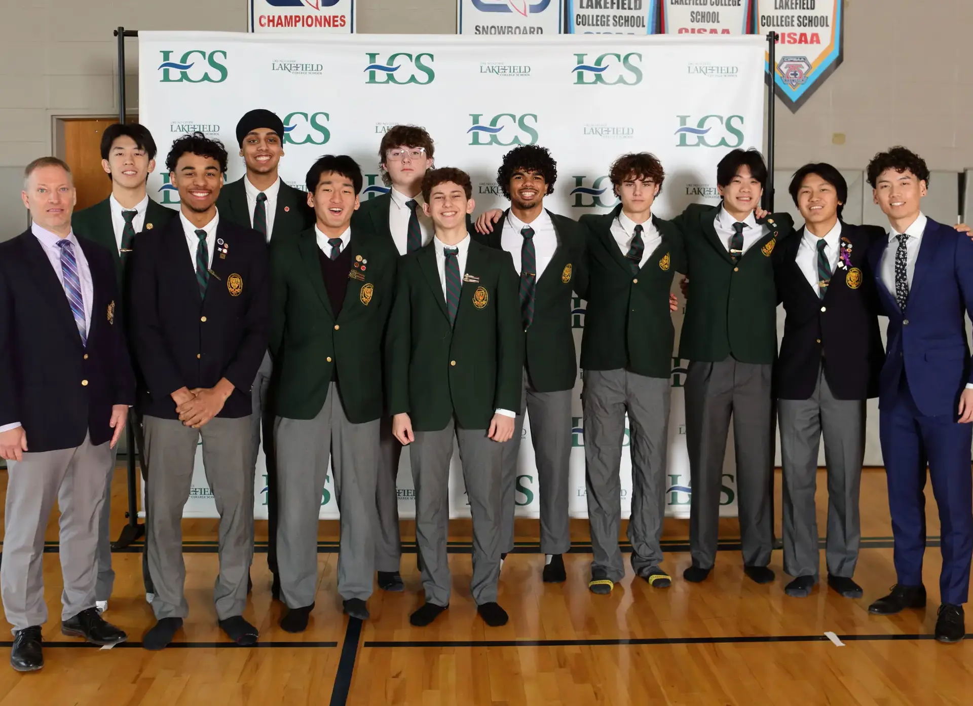 Award recipients at Winter Co-Curricular Awards