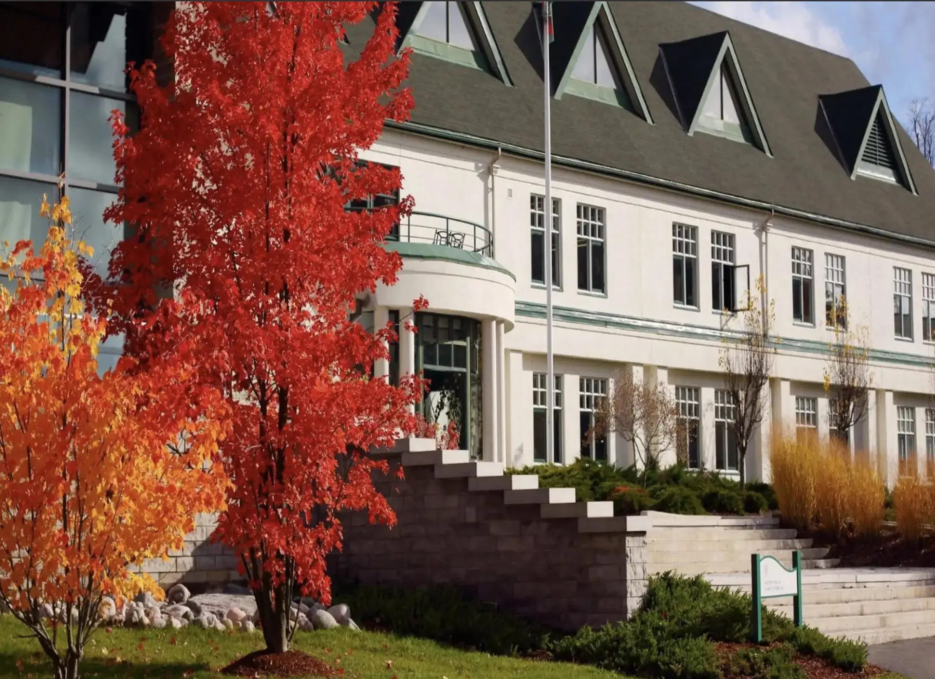 Exterior shot of Lakefield building