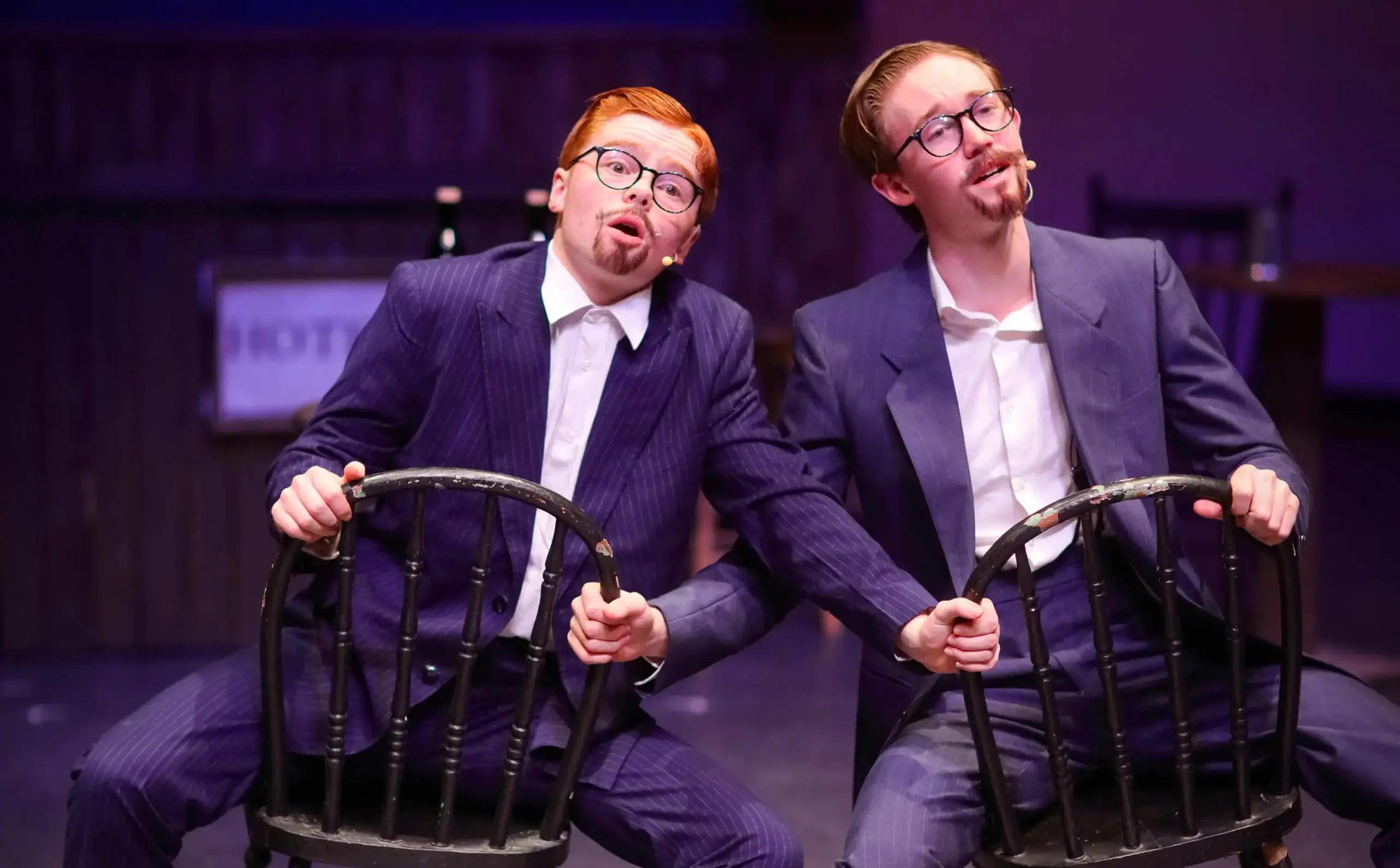 Students performing onstage